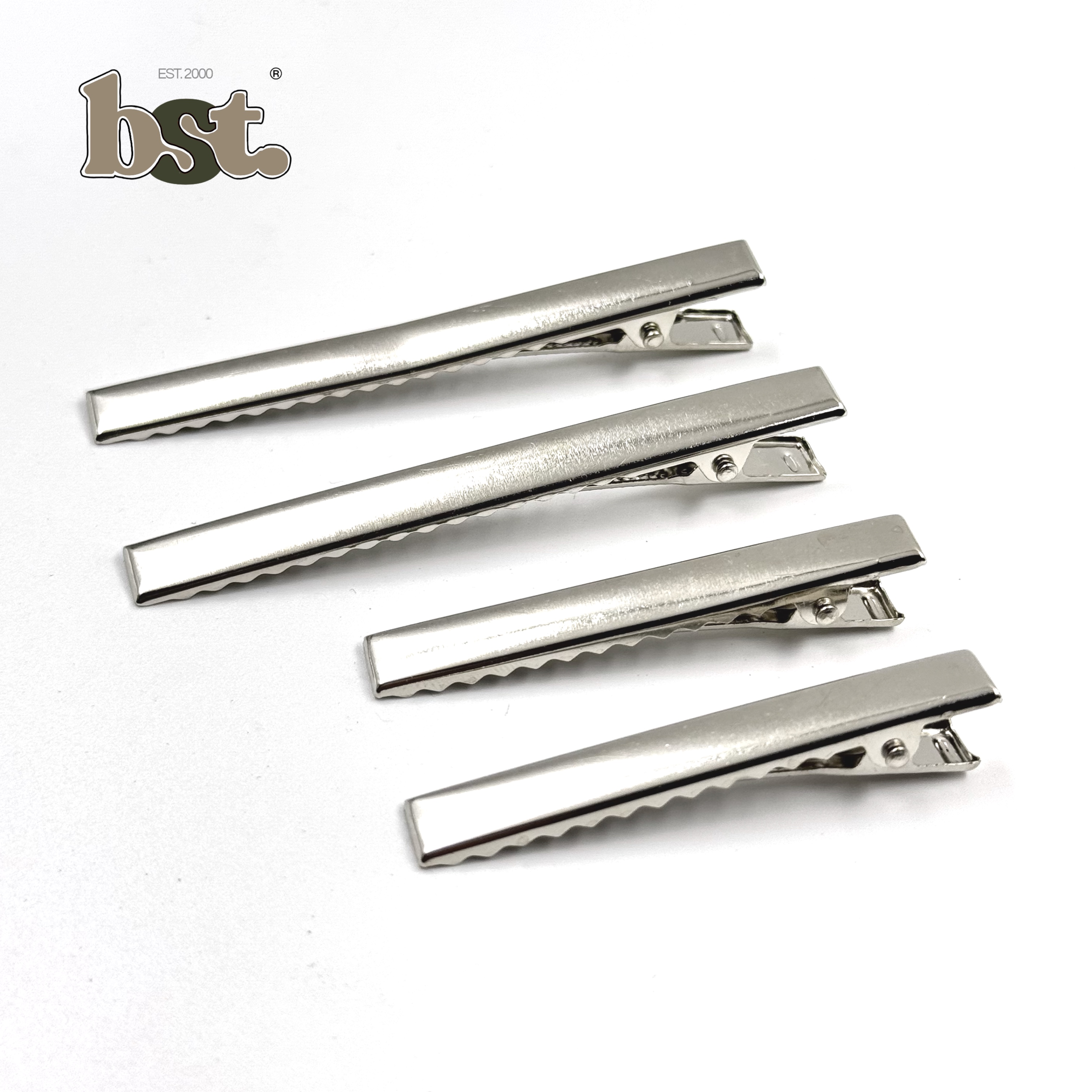 12pcs 50pcs Alligator Hair Clips Metal Bow Teethed Barrette Crocodile Clamp Tie Pin DIY Clip BST