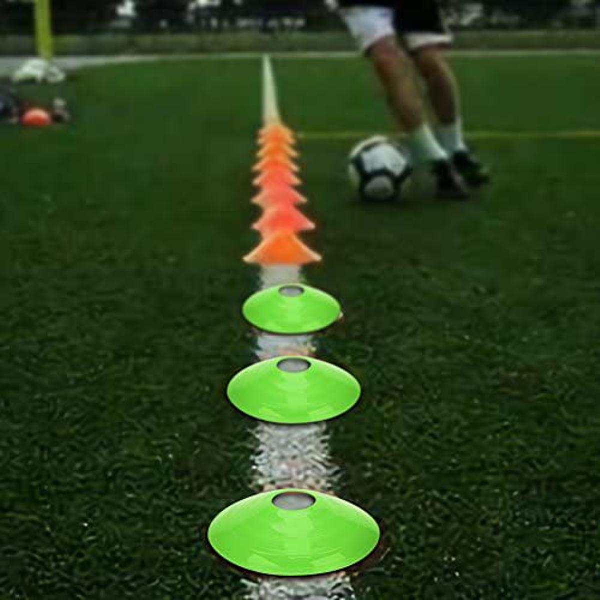 Space markers football training marking 12 Pcs Football Training Cones Hockey road safety goal keeper shin space marking agility disk cones space marker cones disk