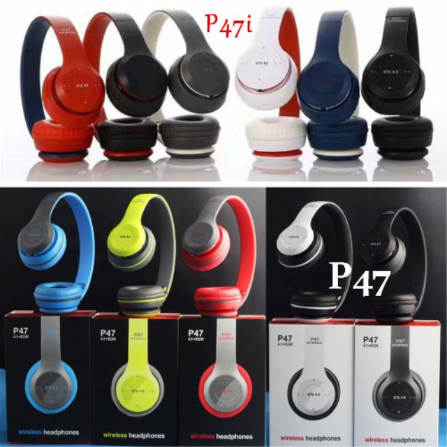 P47i wireless Bluetooth headset mobile computer headset P47i colorful  upgraded version: Buy Online at Best Prices in Pakistan | Daraz.pk
