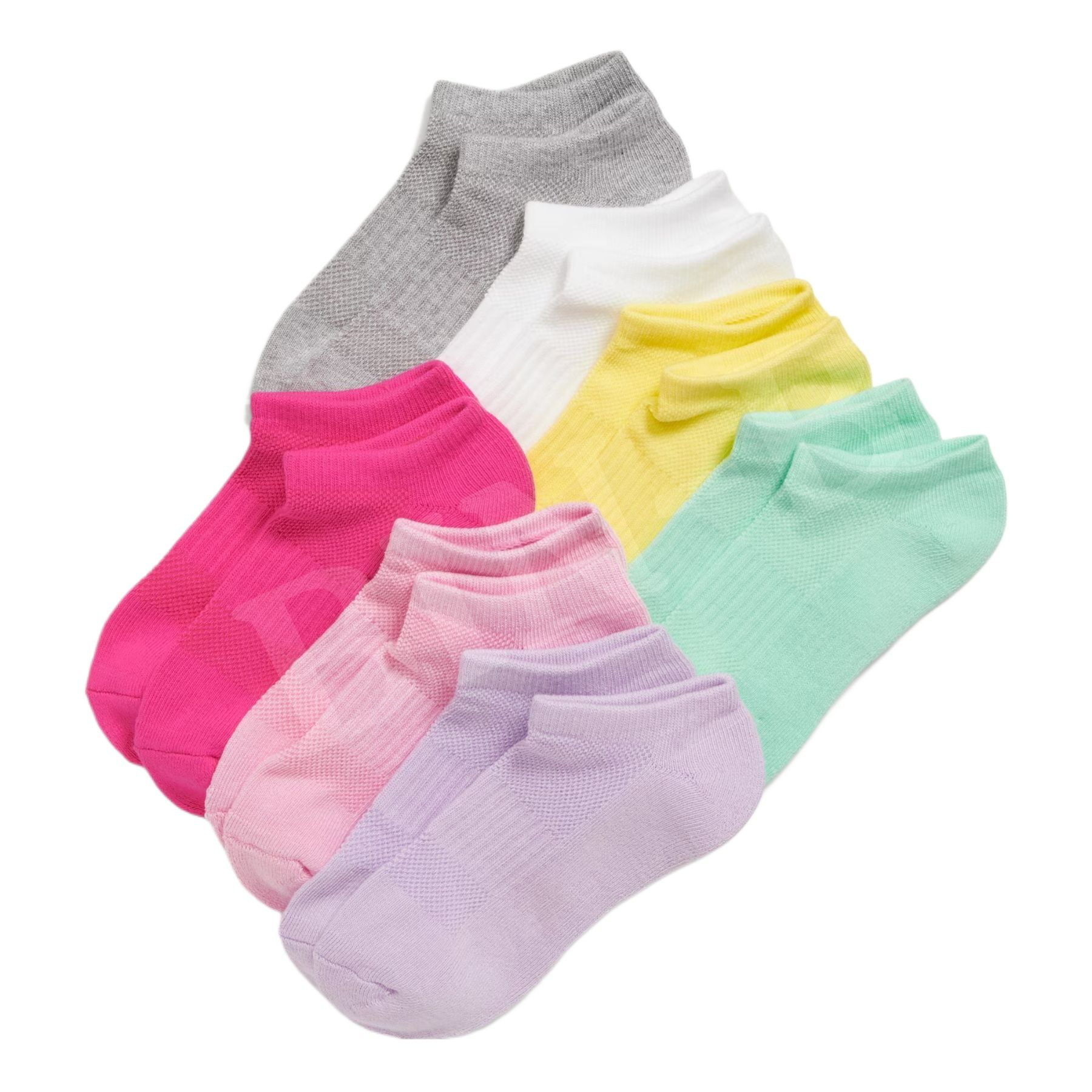BIN-B 6 Pairs Cotton Ankle Socks For Girls Cotton Ankle Socks For Women No Show Low Cut Socks For Women Business Casual Socks For Women - 3 Random Colors