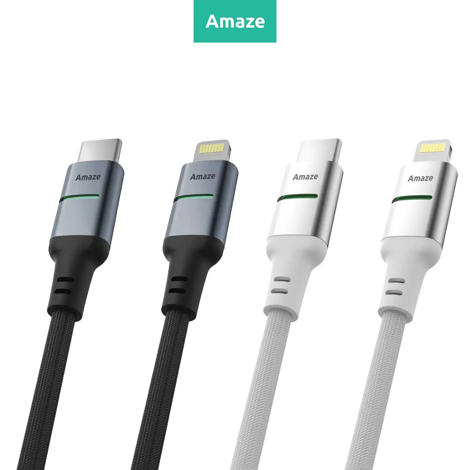 Amaze A47 Ultra Pro Type C to Lightning 20W Fast Charging Cable Smart LED indicator Braided Cable 17 a45991203daf9b74d21d856e4d97568d