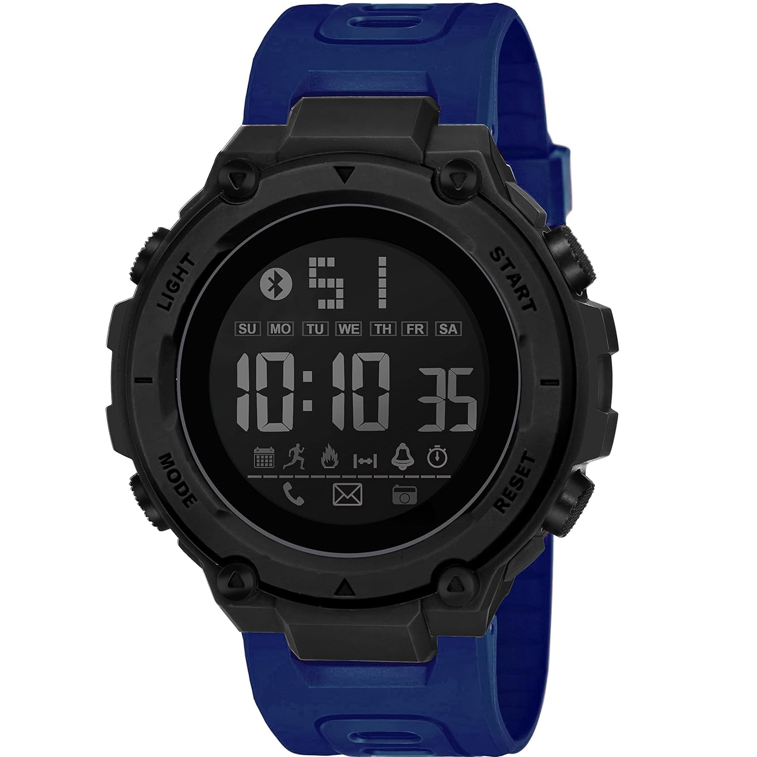Men's Digital Sport Watches Waterproof Military Style LED Backlight Rubber Strap Big Numbers Display Digital Watch For Men