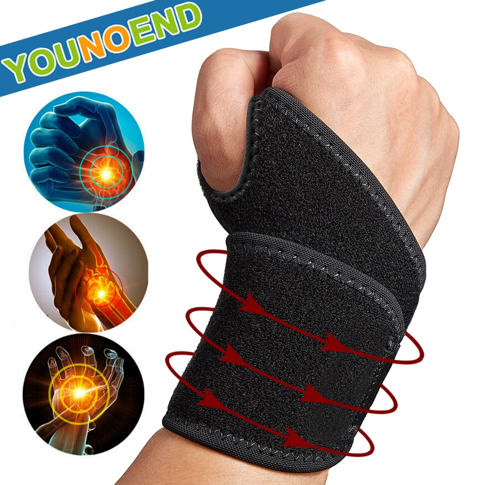 Pair Of EcoSport Wristband Wrist Support Glove Elastic Brace Sleeve
