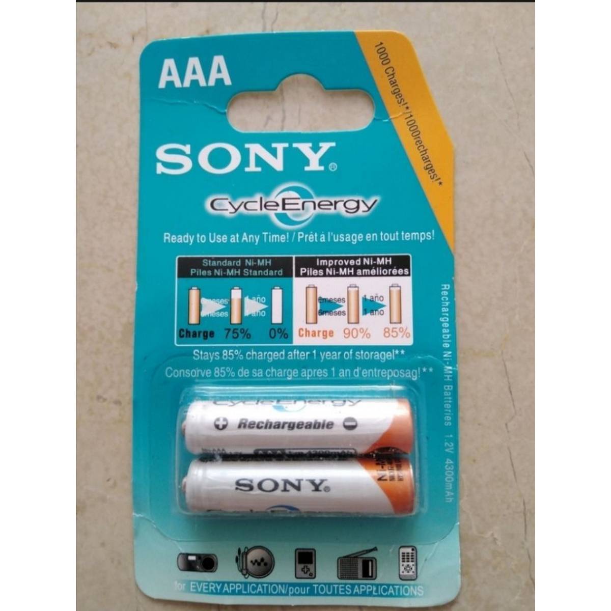 Pack Of 2 Rechargeable Cell Made In Japan