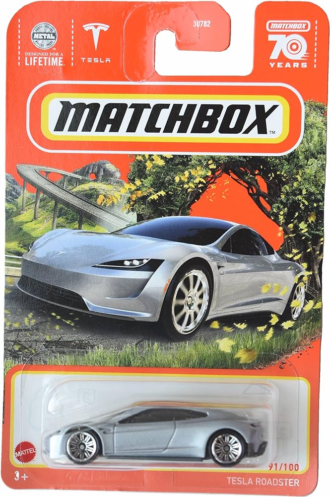 tesla matchbox car