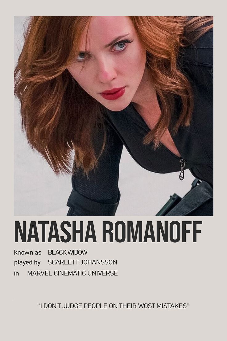 Black Widow Natasha Romanoff The Avengers by the Marvel MCU 2.0 ...