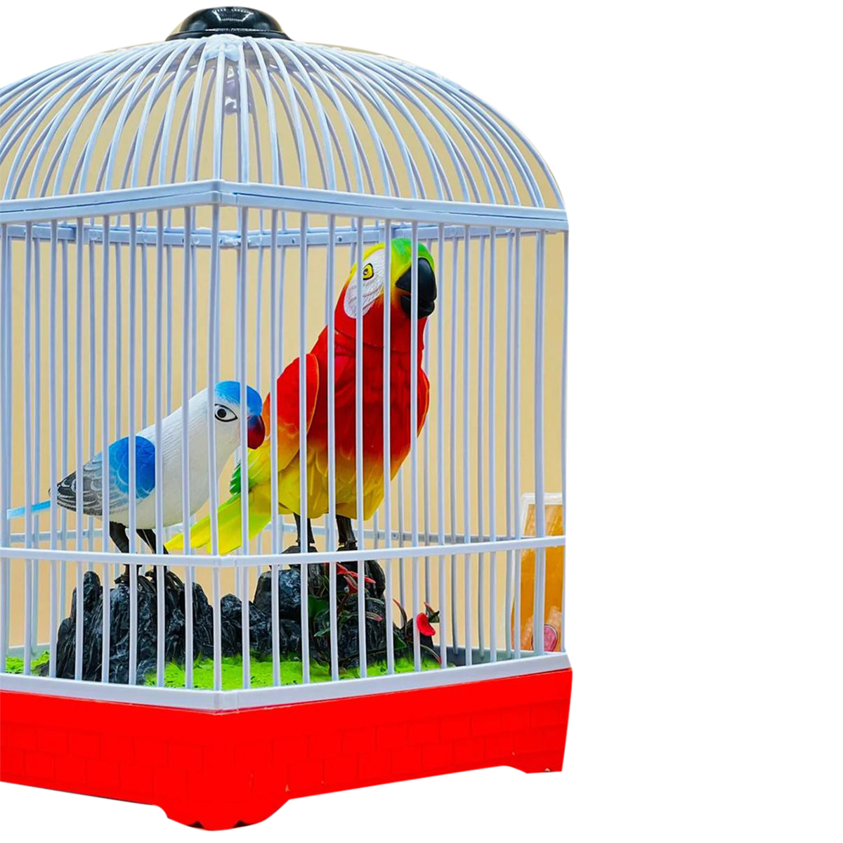 Beautiful Singing Birds Induction Electric Parrot Toy Bird Children Parrot Cage Toys For Kids