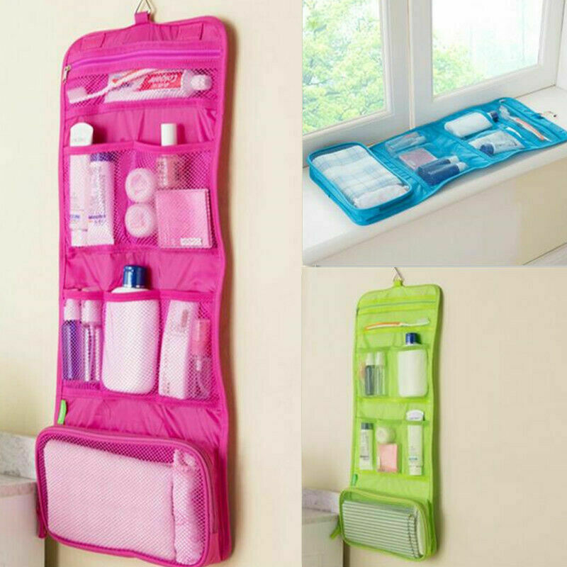Large Folding Travel Toiletry Hanging Wash Bag Make Up Cosmetic Case