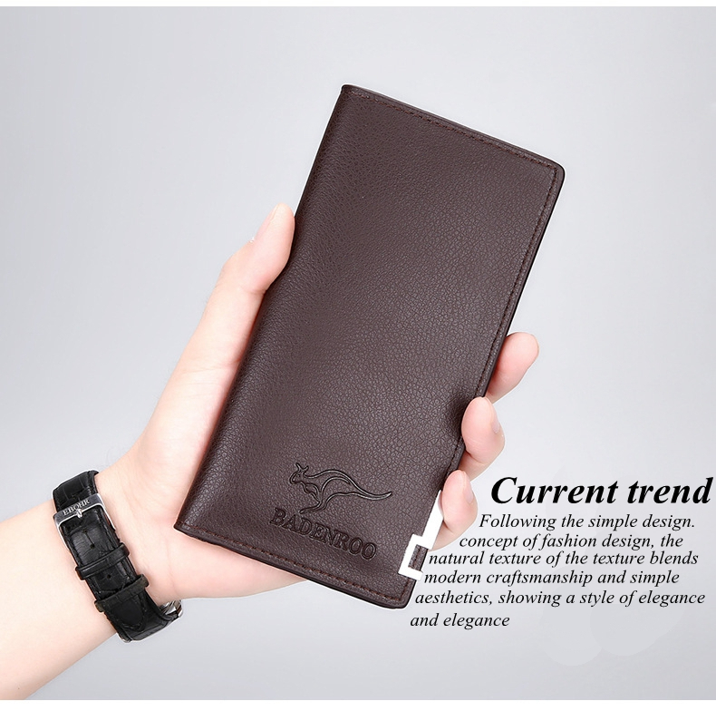 Kangro Ultra Slim Long Purse Wallet for Men