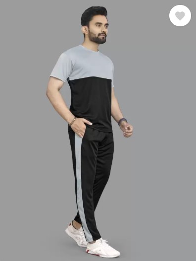 Colorblock Men Track Suit T-shirt & Trouser For Men
