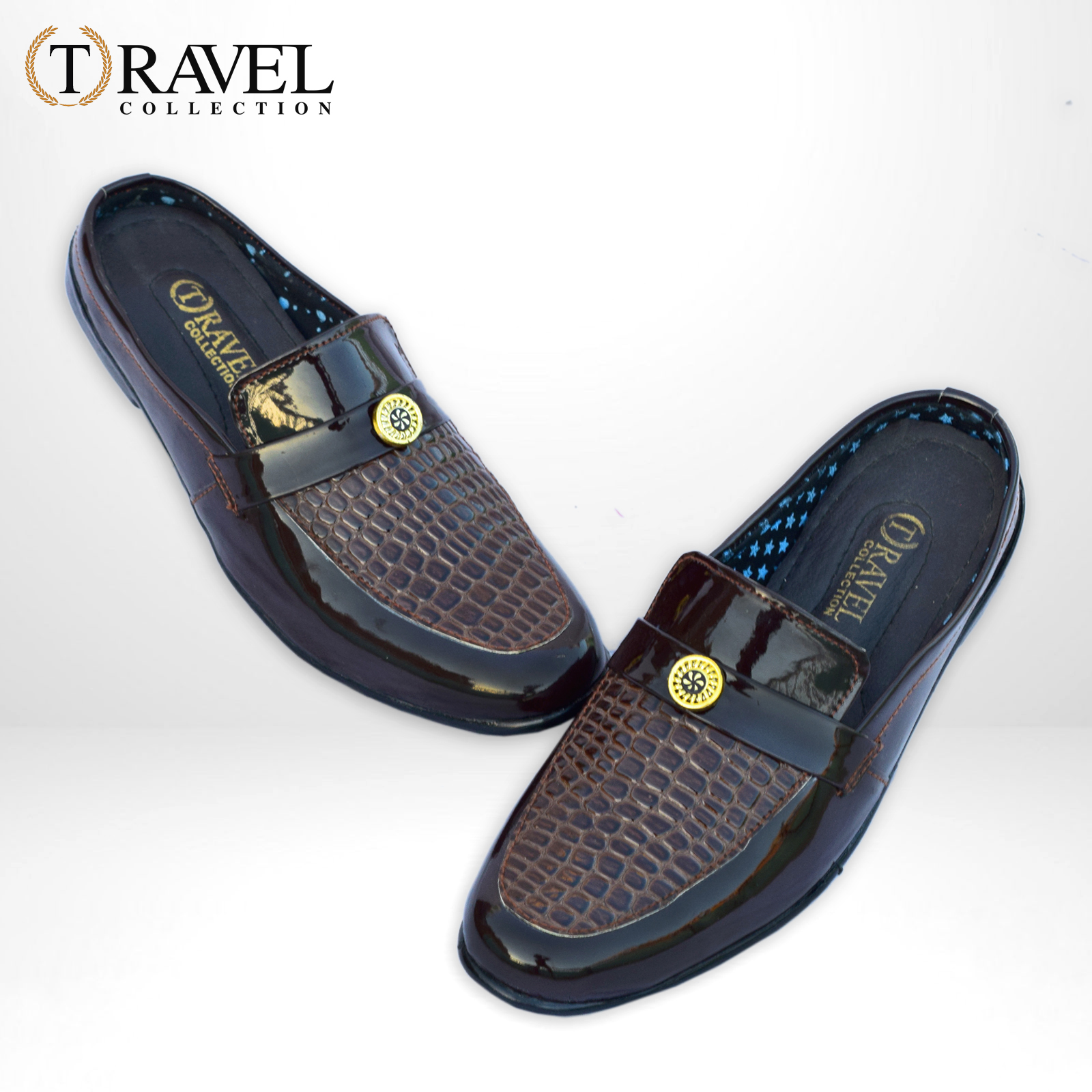 Travel Collection - Patent Loafers Shoes - Best Quality Half Loafers Shoes for Men - Brown Color