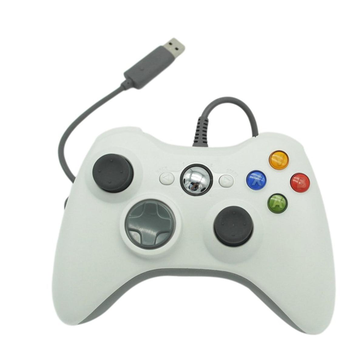 Xbox 360 Controller for Windows & Xbox 360 Console Wired USB Joystick Support PC Laptop[WHITE]