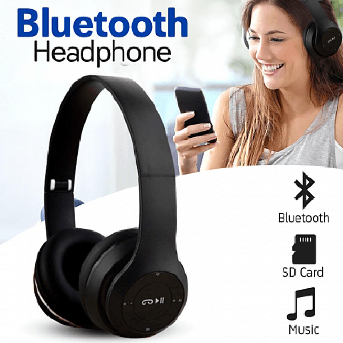 P47 Wireless Bluetooth headphone Foldable Headset With Microphone FOR All cell phones and laptop use
