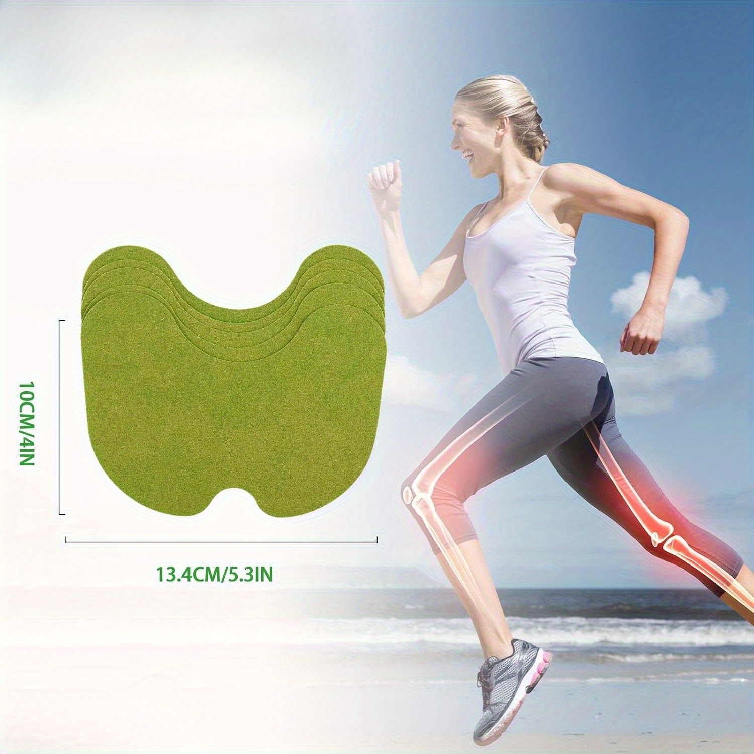 10 PCS Herbal Knee Pain Relief Patches – Extra Strength Pain Relief ...