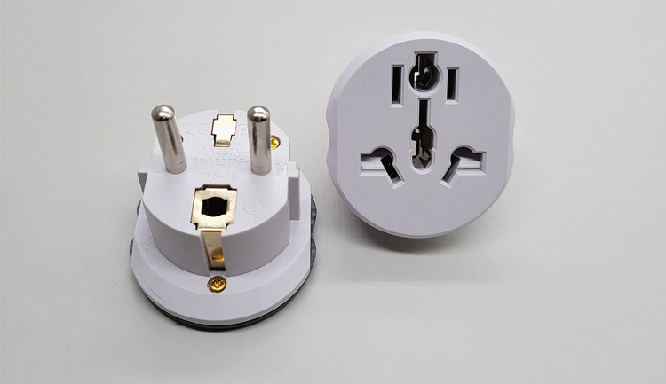 EU Plug Adapter Universal 16A EU Converter 2 Round Pin Socket AU UK CN US  To EU Wall Socket AC 250V Travel Adapter High Quality - Bijli Wala Bhai