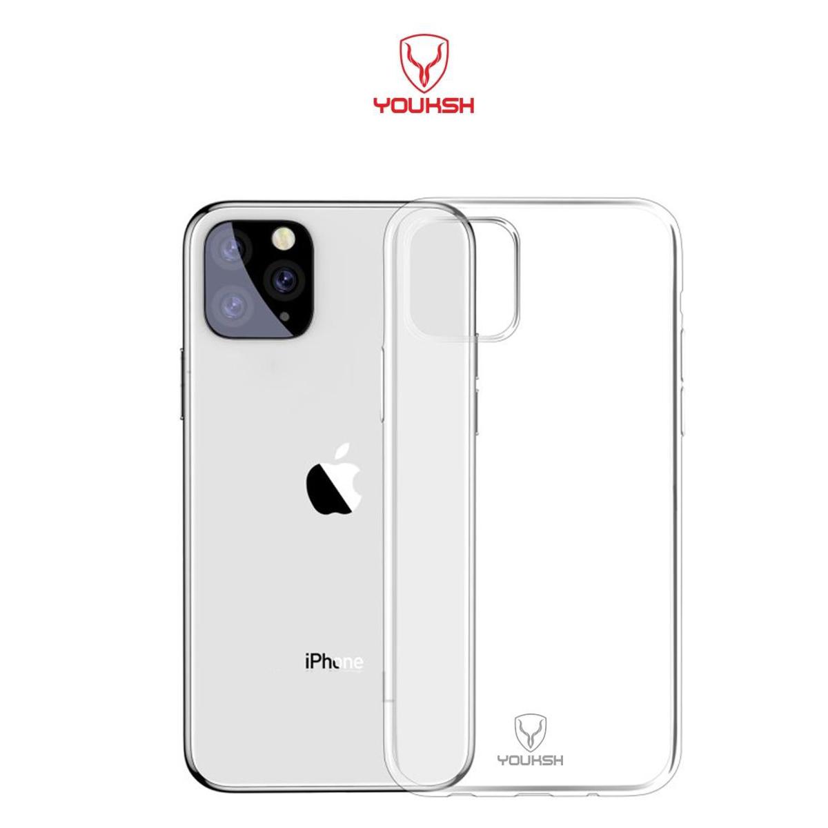 Youksh Apple iphone 11 Pro Max Transparent Jelly Back Cover