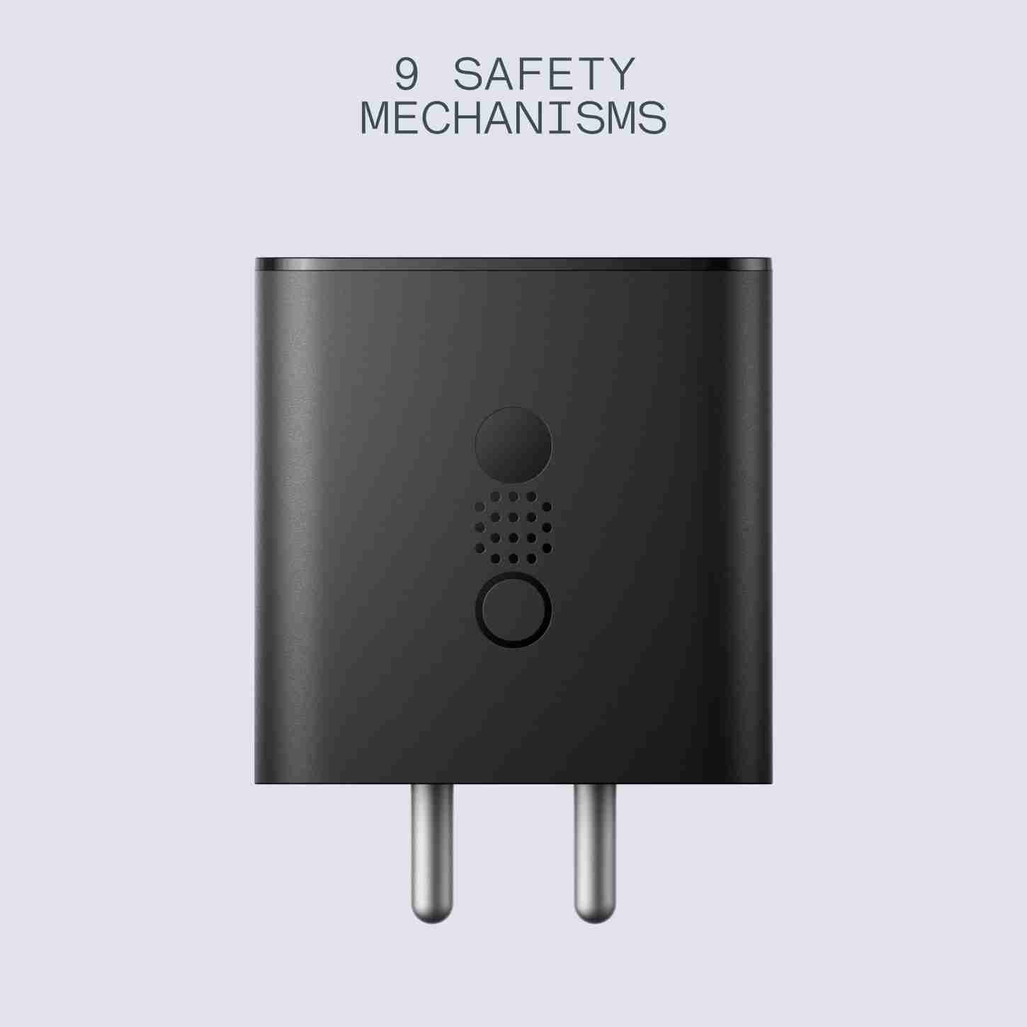 CMF by Nothing 65W Gan Type C 3 Port Wall Charger Adapter, USB C1 65 W, USB C2 45W, USB A 18W, Max Capacity 65 watt Adaptor for Nothing Phone 2a/2a plus/2/1, Samsung S24 Mobile Charging Support, Black