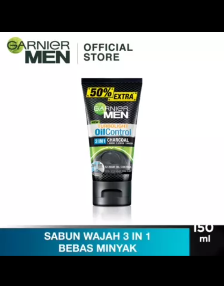 garnier turbolight oil control 3 in 1 charcoal