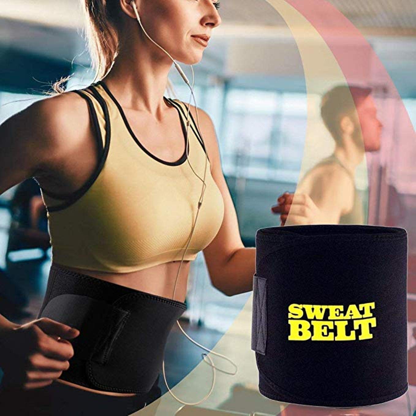 Waist Trimmer Belt Weight Loss Sweat Band Wrap Fat Tummy Stomach Sauna Sweat Belt Sport Adjustable Waist Support Protector