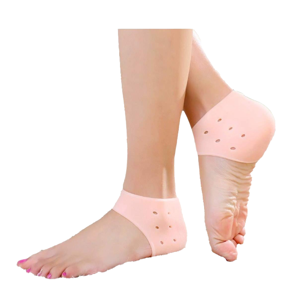 Silicone Gel Heel Pad Socks For Pain Relief And Anti Crack Heel 1 Pair Heel Cups Heel Guards Heel Protectors Heel Sleeves For Relieve Heel Pads Cushion Heel Pain, Heal Dry Cracked Heels, Achilles Tendinitis, For Men & Women