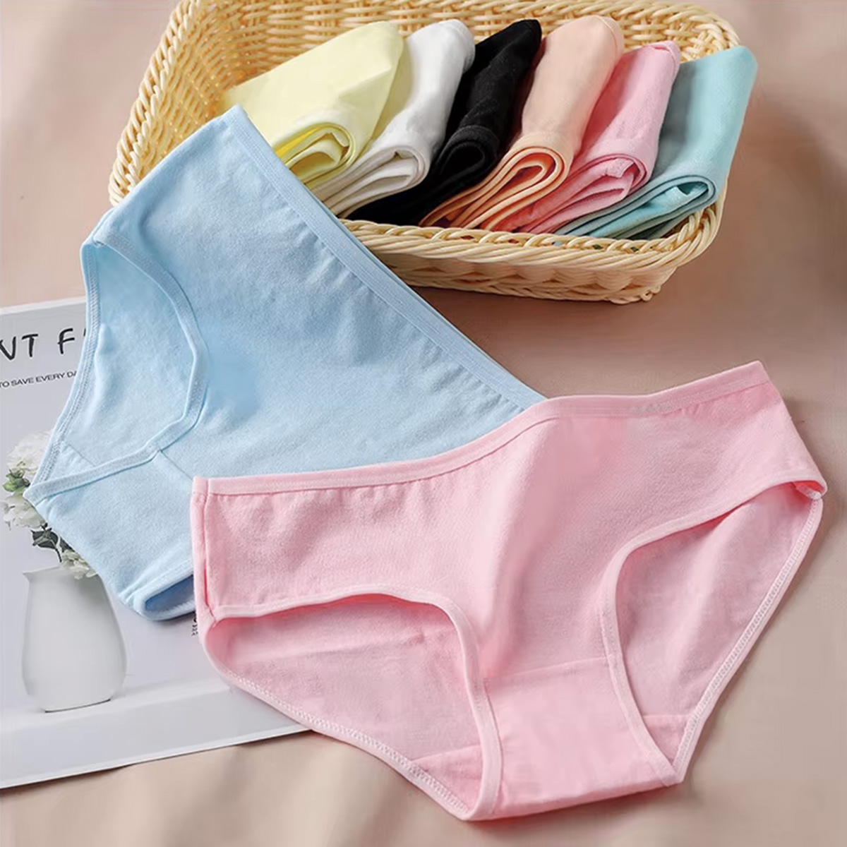 Pack Of 5 Soft Cotton Mix Panties For Women | Breathable Stretchable Ladies Underwear | Comfortable Everyday Wear Briefs