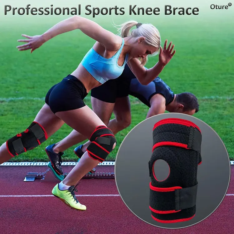 Decompression Knee Brace with Side Stabilizers, Effectively