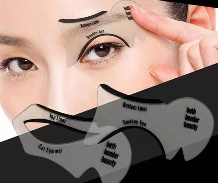 Eyeliner Stencils Winged Eyeliner Stencil Models Template Shaping Tools Eyebrows Template Card Eye Shadow Makeup Tool