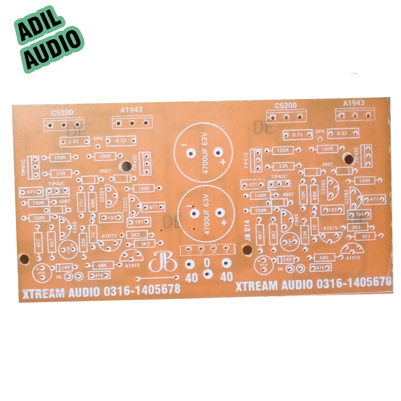 200w Stereo Amplifier Empty Pcb Board | Adil Audio | Daraz.pk