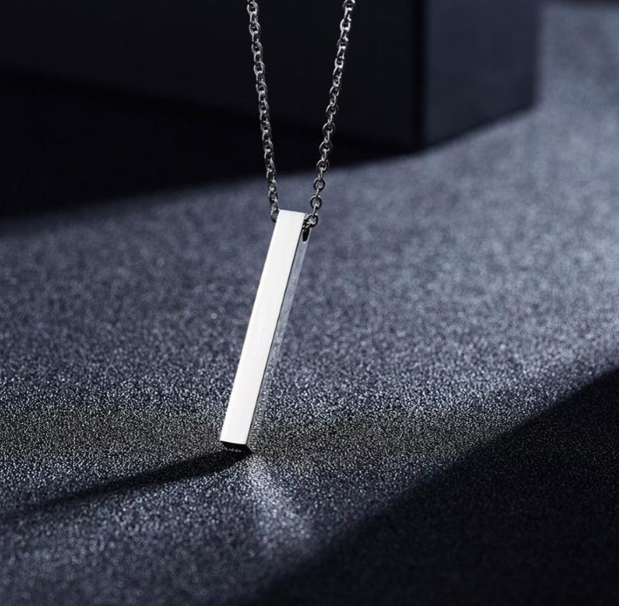 BRAND NEW FASHION MEN LOCKET INCLUDING BLACK | SILVER | GOLDEN BARS WITH BEAD CHAIN. BEST FOR MEN AND BOYS