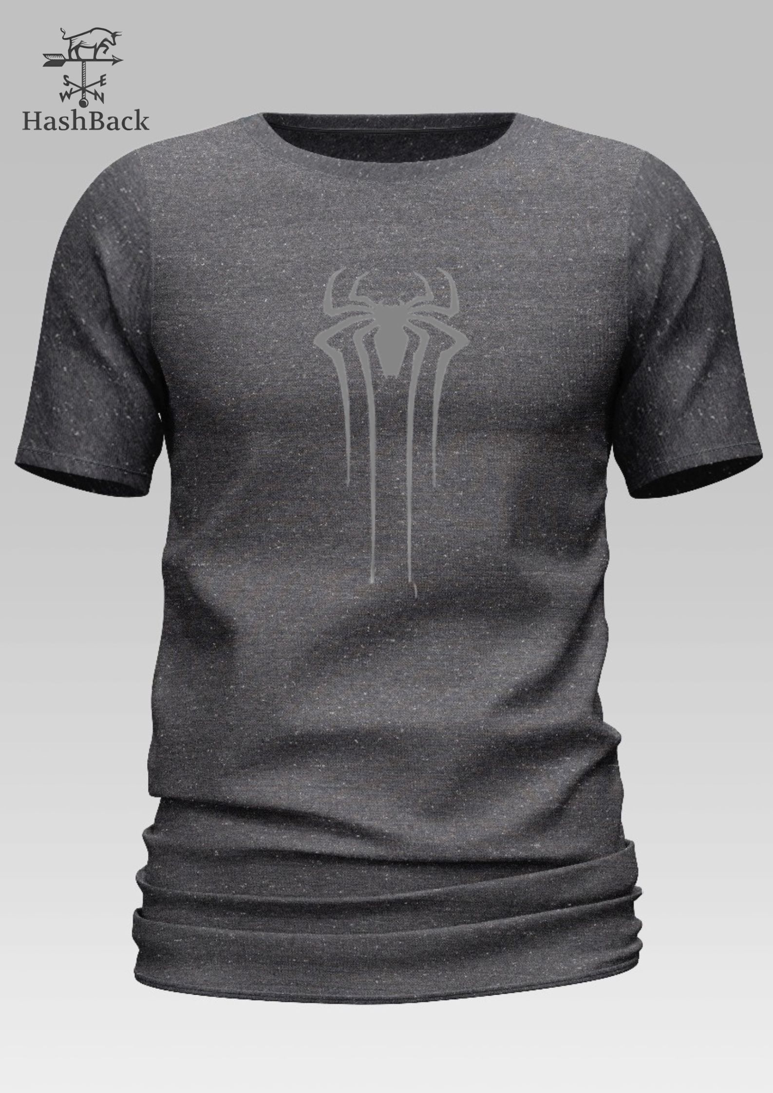 HashBack basic Oversized premium Tshirt For Men Spider Printed