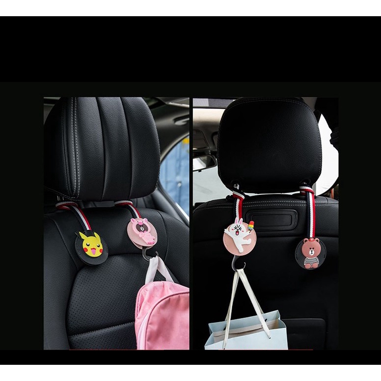 Creative Car Seat Back Hook Storage Rear Cute Accessories Cartoon 訳あり商品