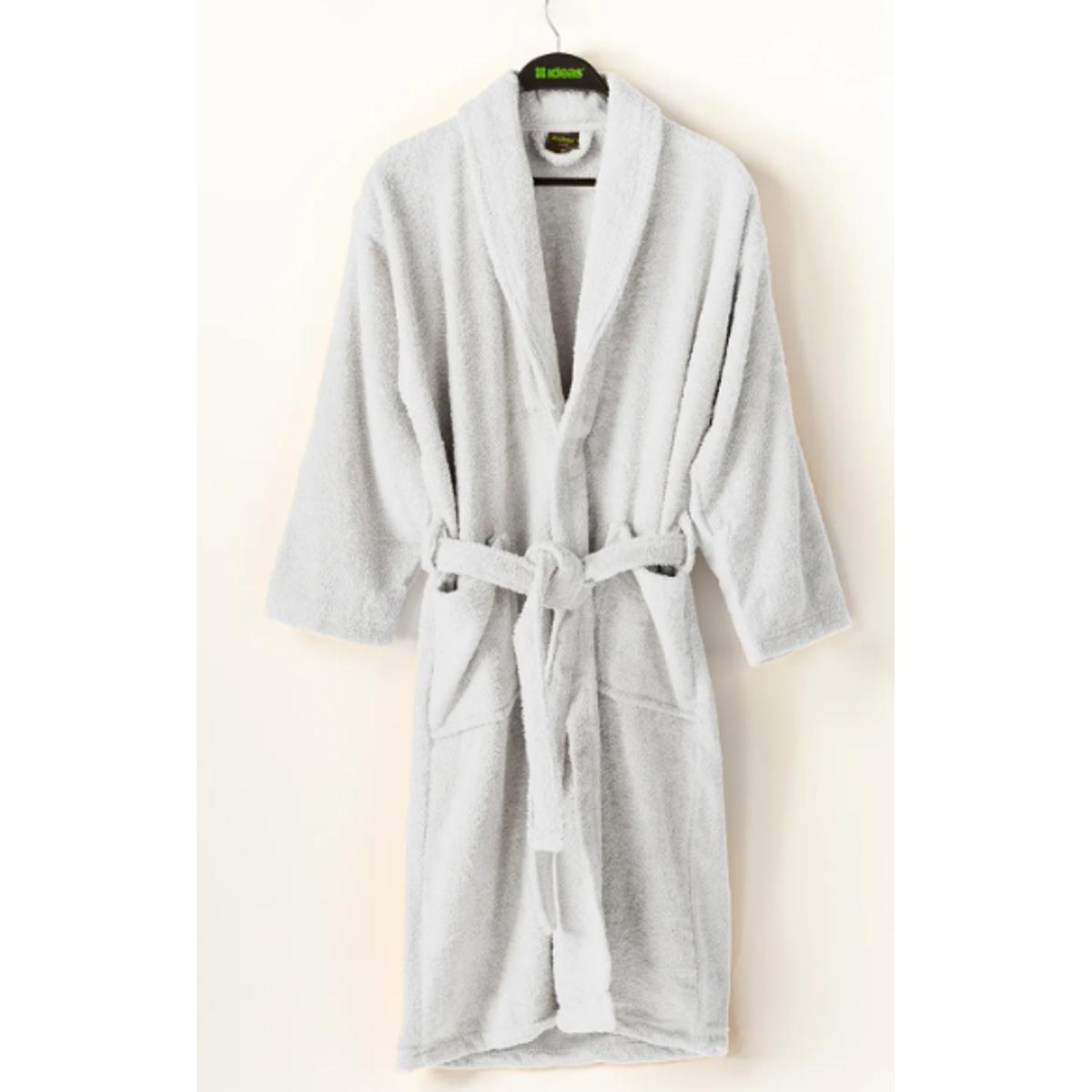 Made of 100% Combed Cotton Bathrobe (Shawl Coller)  For Men and Women Medium & Large