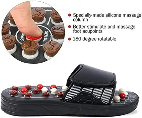 Fotrsta Feet Massage Slippers Acupuncture Therapy Massager Shoes Walk Stone  Shoes