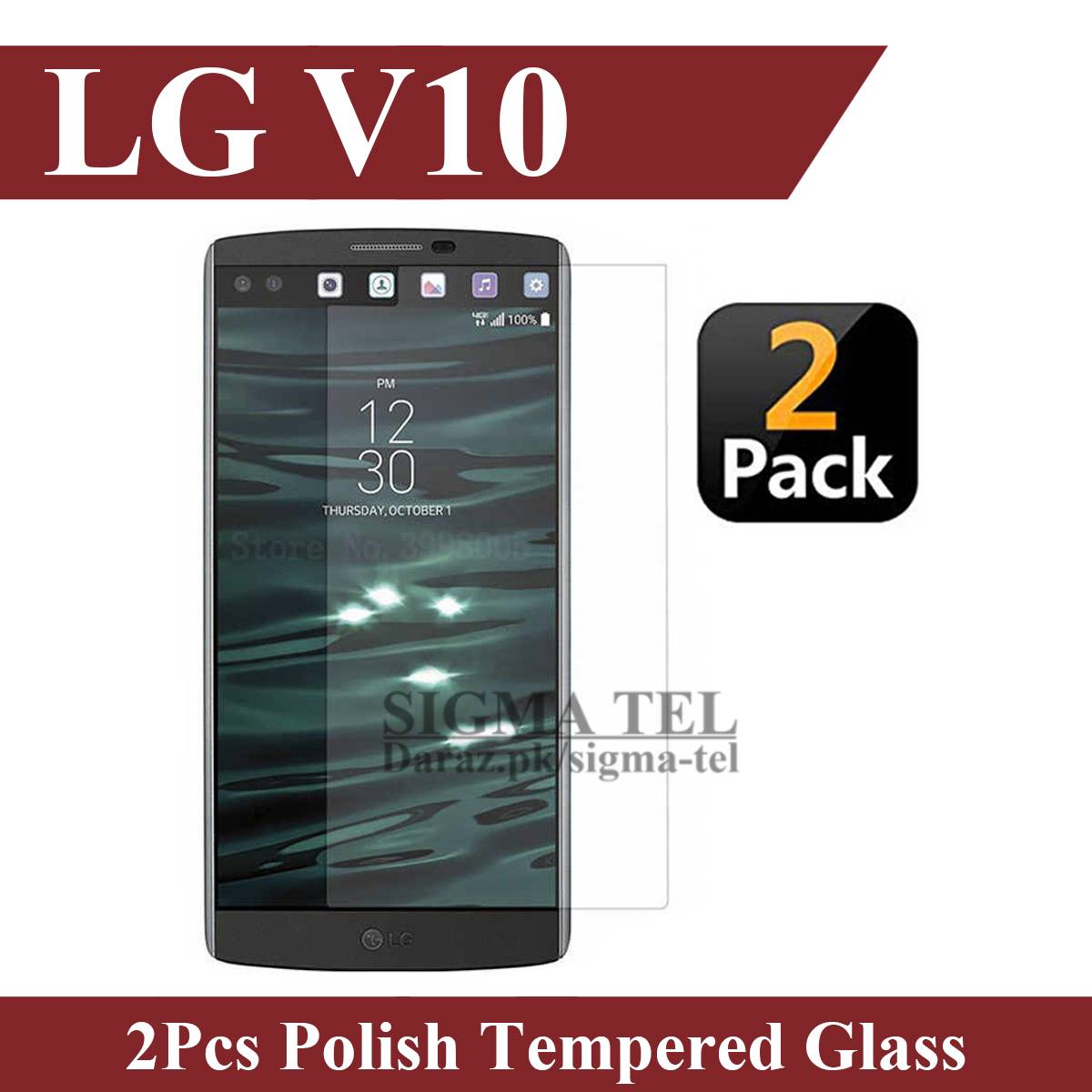 LG V10 Battery Wear-Resisting Shockproof Tempered Glass Screen