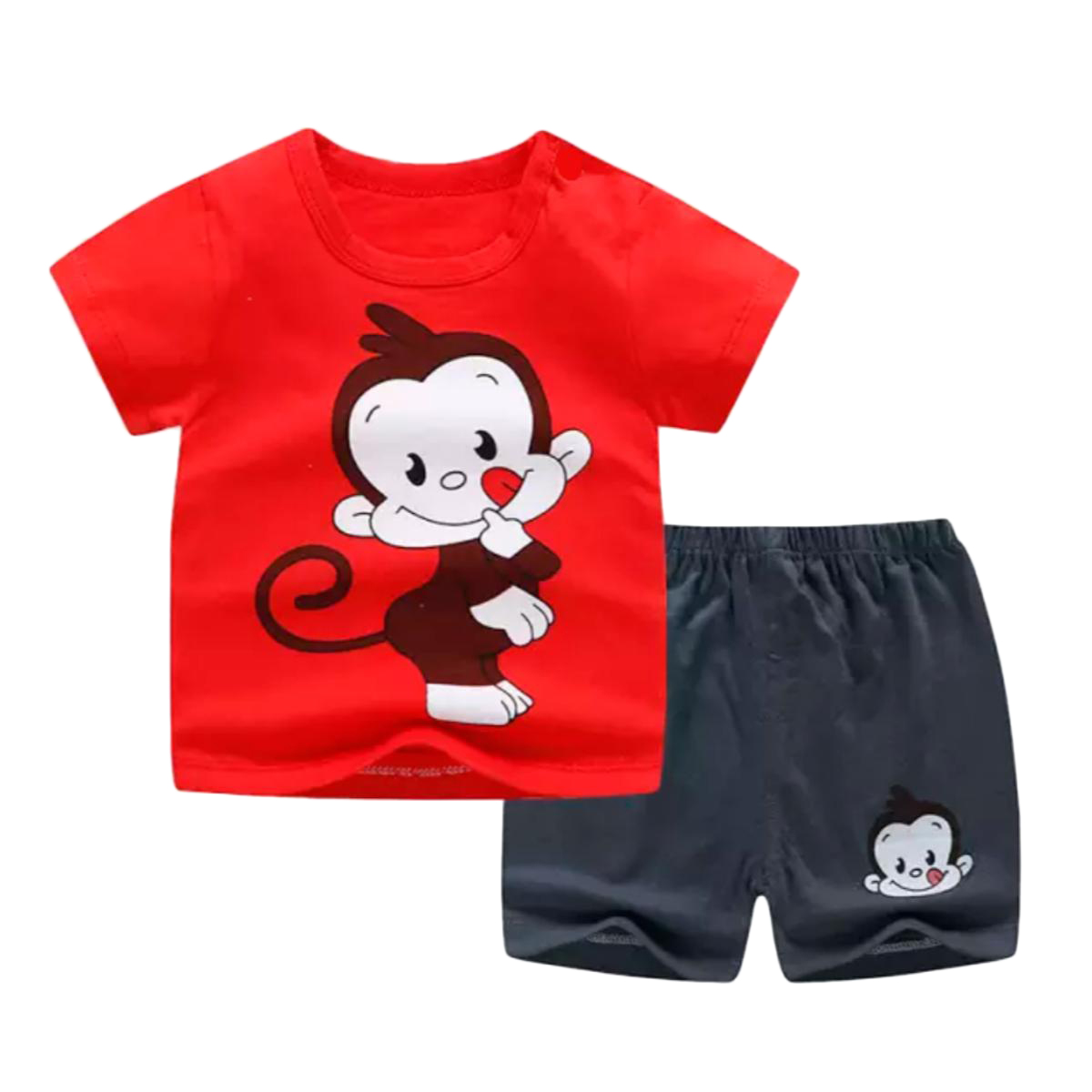 T-shirts and Short Pants For kids Baby Boys And Baby Girls Round Neck Short Sleeves Tee Top's Clothes Sets Dresses Outfit