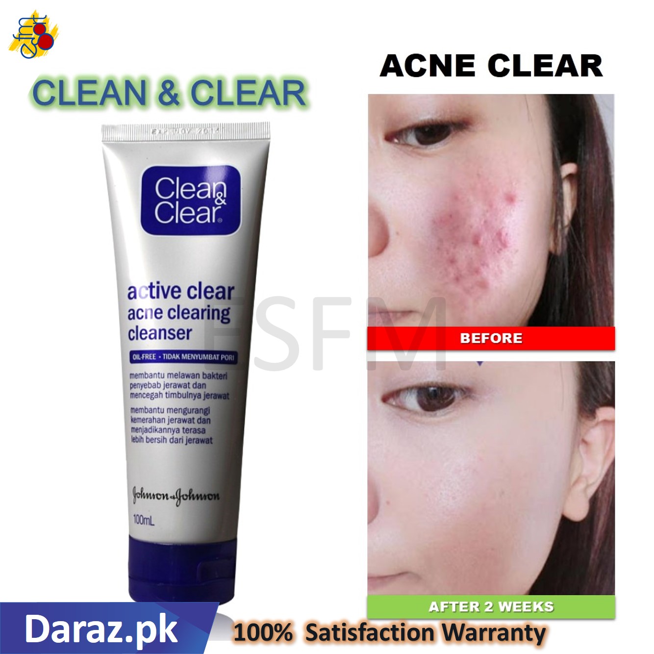 active clear acne clearing cleanser