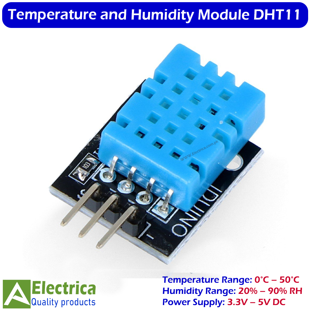 DHT11 Digital Temperature Humidity Sensor Module 3-Pin Smart Kit with ...