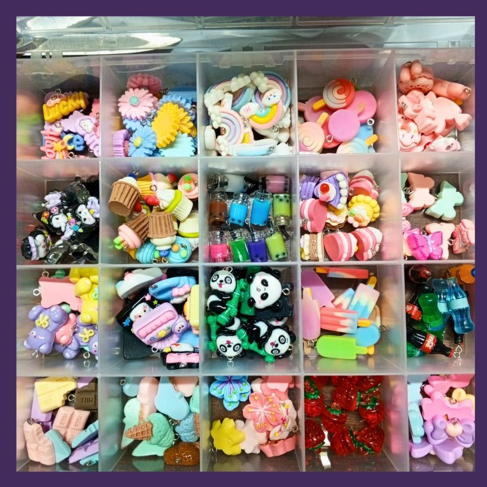 10 Pcs Acrylic Mobile Charms For Bracelet Making Jewlery Making DIY Kids Jewlery Making Phone Charms Beads Scoop Business Beads For Scoop Business For Jewelery Making jewellery Making Beads Charms By SAMS COLLECTION online in pakistan wholesale Pric50
