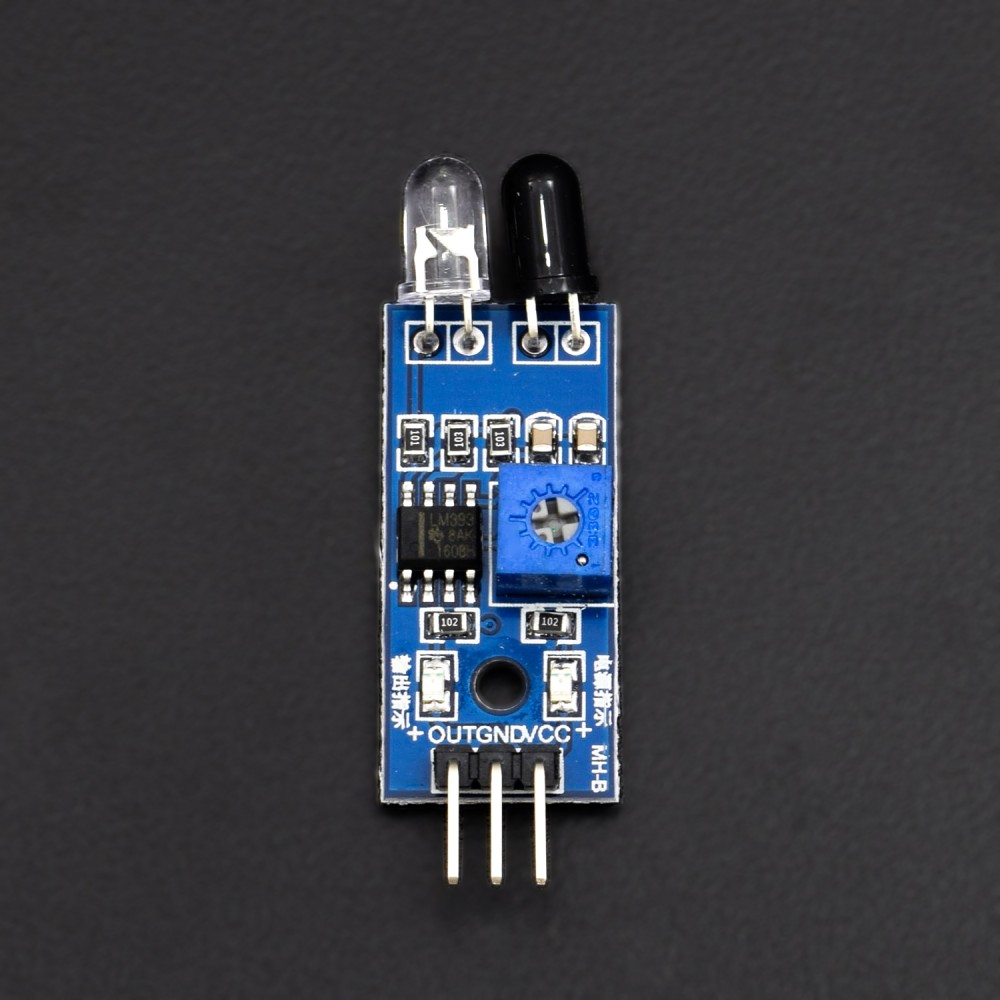 IR Infrared Obstacle Avoidance Sensor Module for Arduino Car Robot 3-wire Reflective Photoelectric New Porcelain