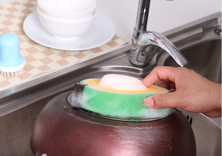 Creative Sponge Kitchen Accessories Fruit Shape Washing Dishes Sponge Cleaning Dish Remove Stains
