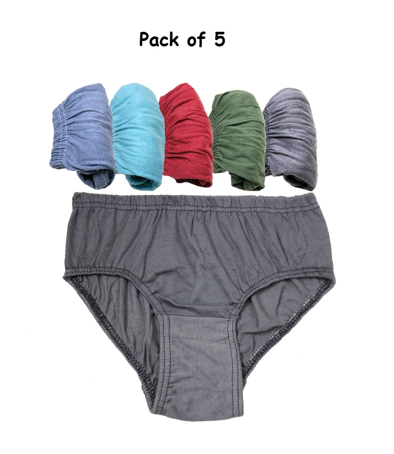 Pack of 05 Soft Cotton Underwear Panties for Girls & Women Multi