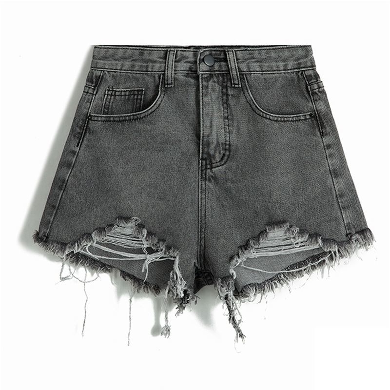 Ripped Denim Shorts Women's Summer 