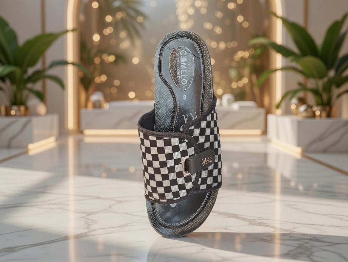 slippers for men-House slippers with PVC sole- Chapal with PVC sole for men