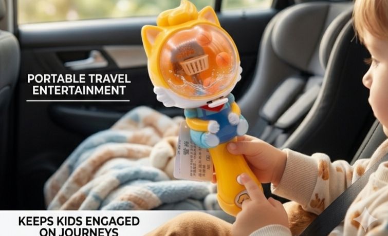 Toy with LED for Kids – Handheld Flashing Light with Fun Ball Effect | Battery Operated Colorful Toy for Boys & Girls | Perfect Gift 🎁