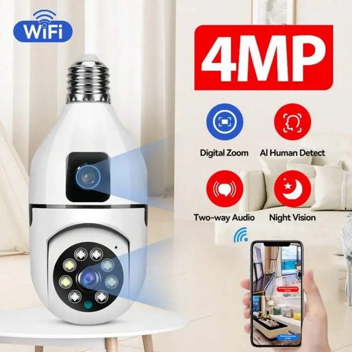 V380 Pro 1080P HD 2mp +2mp 4mp digital Dual Lens security Camera double view v380pro app Day and night vision Two Ways Audio Color Night Vision Smart Home Security Wireless WIFI Indoor outdoor Camera