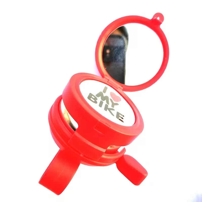 "I Love My Bike" Bicycle Bell for Kids and Adults – Loud Crisp Sound Bike Bell, Cute Universal Fit Cycling Ring Bell for Handlebars, Fun Bicycle Accessories for Boys, Girls, Cruiser & Road Bikes (Pack of 1 / Multi-Color)