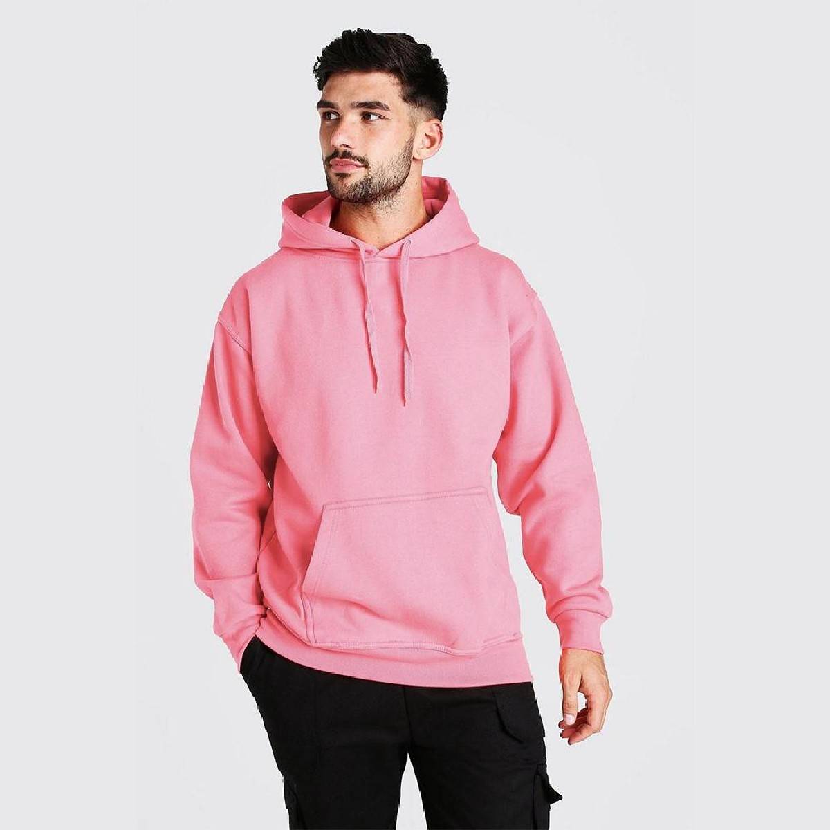 pink pullover hoodie