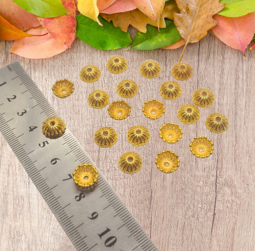90pc 12mm Plastic half Ball shape Beads Caps Tassel Caps charm Jewelry Findings Accessories Components
