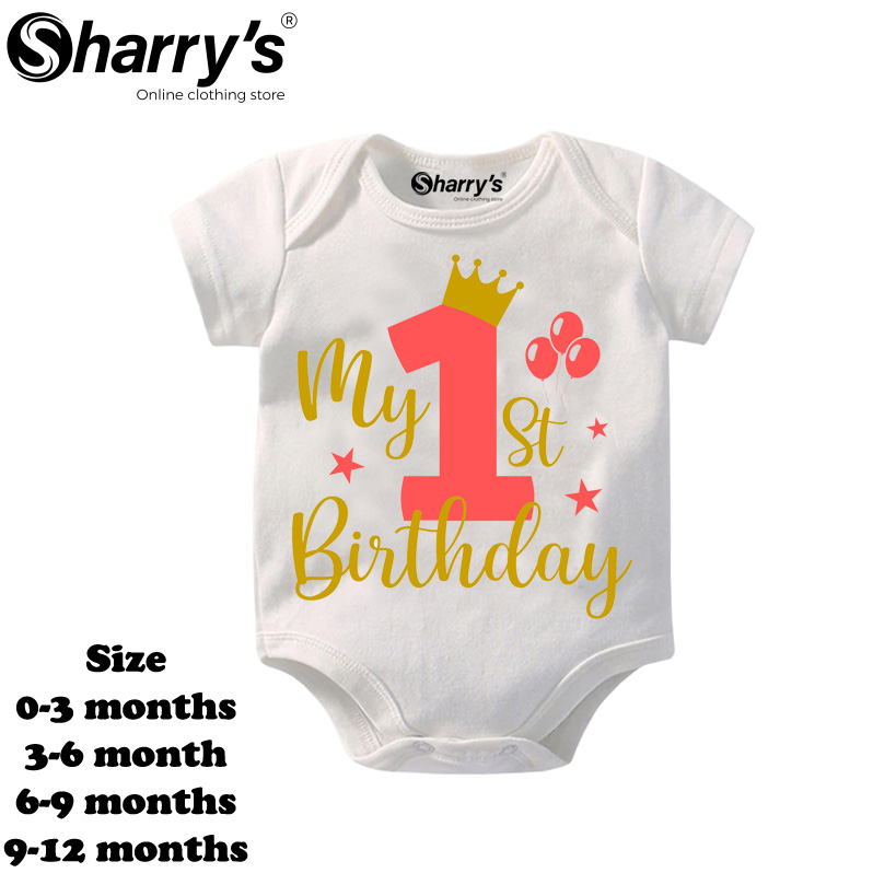 Sharrys Half Sleeves Baby Romper Bodysuit For Babies infant Onesis 0-14 Months Summer Wear Trendy Printed