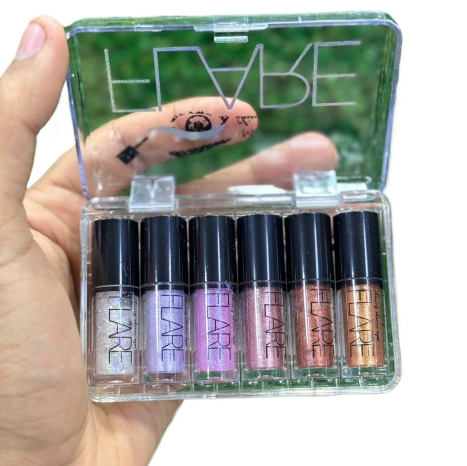 Liquid Glitter Eyeshadow Soft And Glaring Eyeshadow 6 Colors Liquid Eye shadow Beauty Eyes Makeup